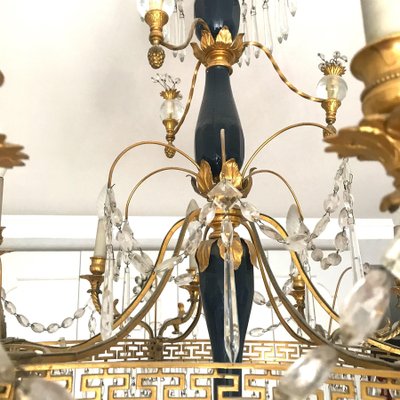 19th Century Baltic Crystal and Gilt Bronze Chandelier-MBH-1032080