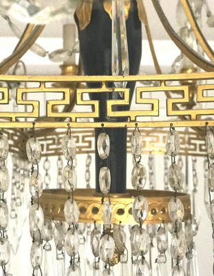 19th Century Baltic Crystal and Gilt Bronze Chandelier-MBH-1032080