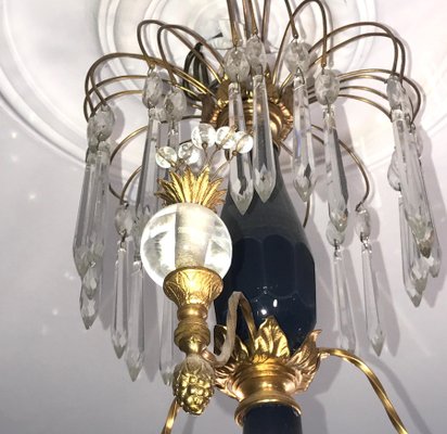 19th Century Baltic Crystal and Gilt Bronze Chandelier-MBH-1032080