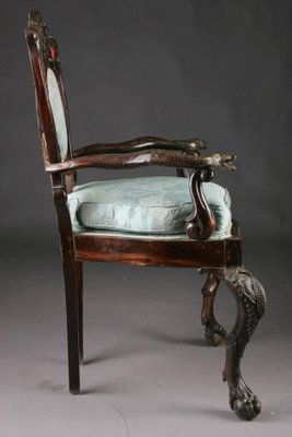 19th Century Baroque Colonial Throne Chair-FLW-1402372