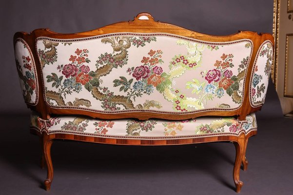 19th Century Baroque Saxony Sofa and Armchairs, 1880s, Set of 5-FLW-1402316