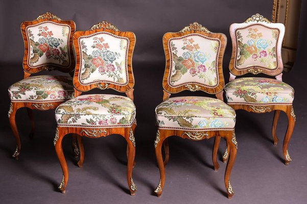 19th Century Baroque Saxony Sofa and Armchairs, 1880s, Set of 5-FLW-1402316