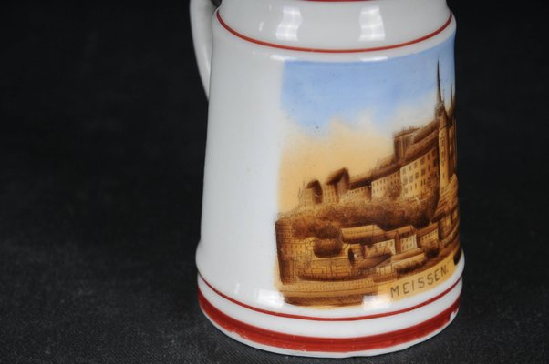 19th Century Beer Pitcher with View of Meissen, 1890s-FLW-1401955