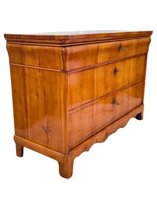 19th Century Biedermeier Cherrywood Chest of Drawers-WFJ-2034587