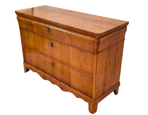 19th Century Biedermeier Cherrywood Chest of Drawers-WFJ-2034587