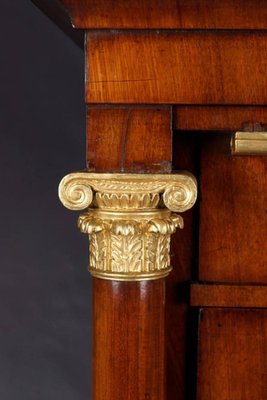 19th Century Biedermeier Column Secretary, 1830s-FLW-1402373