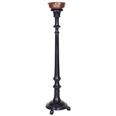 19th Century Biedermeier Czech Black Candlestick, 1850s-WHY-588914