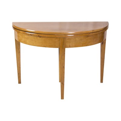 19th Century Biedermeier Demi Lune Fold-Out Table-WFJ-1448650