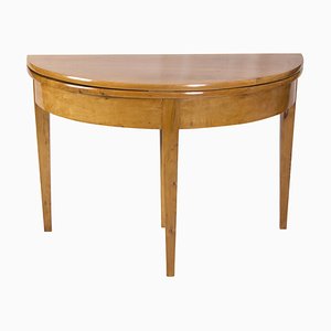 19th Century Biedermeier Demi Lune Fold-Out Table-WFJ-1448650