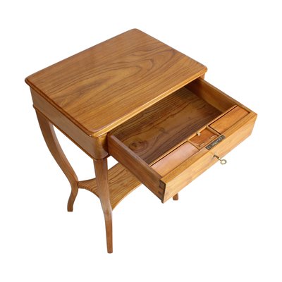 19th Century Biedermeier Elmwood Sewing or Side Table-WFJ-963156