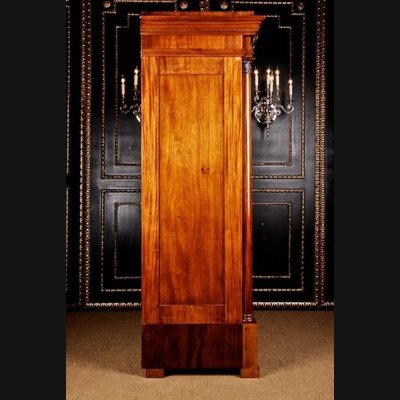 19th Century Biedermeier Style Mahogany Armoire-FLW-1401830