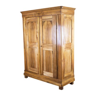 19th Century Biedermeier Walnut Wardrobe, Germany-WFJ-1396591