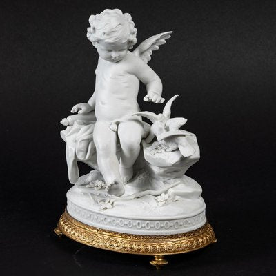 19th Century Biscuit Angel with Birds-WFS-1371160