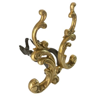 19th Century Black and Gold Color Steel and Bronze Andirons, France-UR-1446560