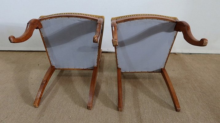 19th Century Blonde Mahogany Chairs, Set of 2-RVK-1209414