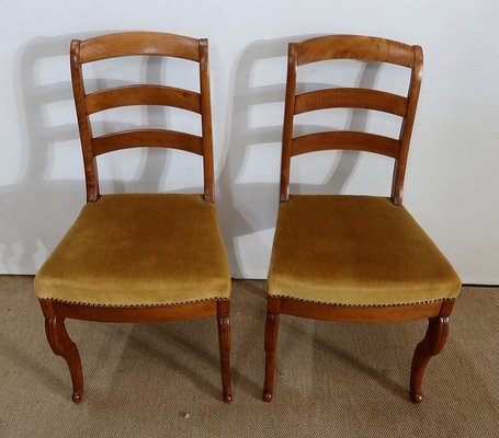 19th Century Blonde Mahogany Chairs, Set of 2-RVK-1209414