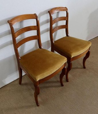 19th Century Blonde Mahogany Chairs, Set of 2-RVK-1209414