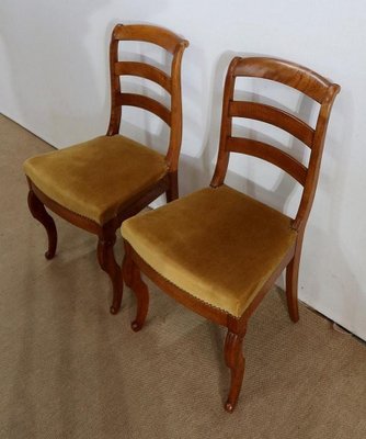 19th Century Blonde Mahogany Chairs, Set of 2-RVK-1209414