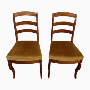 19th Century Blonde Mahogany Chairs, Set of 2-RVK-1209414