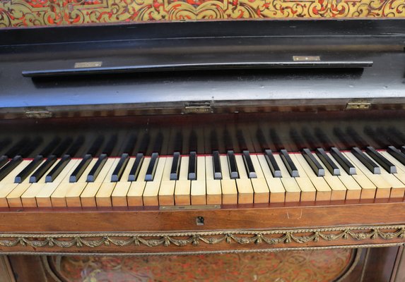 19th Century Boulle Vertical Piano-IYX-1792443