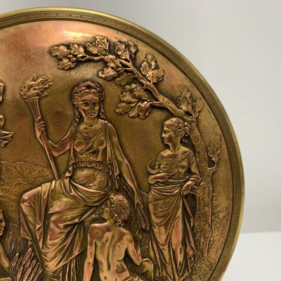 19th Century Brass and Embossed Copper Box, France-XOM-2036015