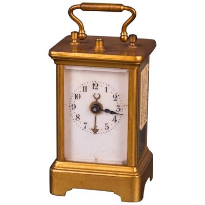 19th Century Brass Travel Clock-FLW-1401931