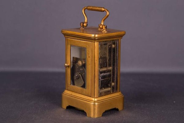 19th Century Brass Travel Clock-FLW-1401931