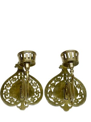 19th Century Brass Wall Candle Holders, Set of 2-UCH-1224331