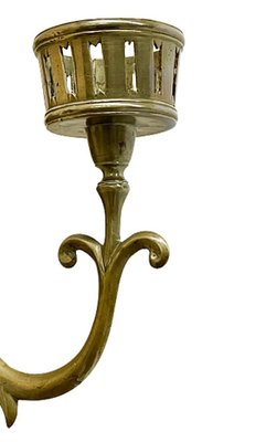 19th Century Brass Wall Candle Holders, Set of 2-UCH-1224331