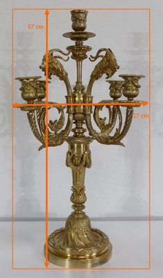 19th Century Bronze Candelabrum-RVK-1256279