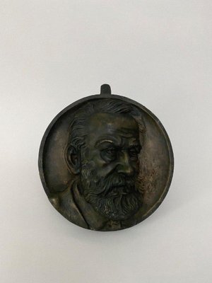 19th Century Bronze Medallion from Victor Hugo-QKG-1799984