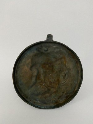 19th Century Bronze Medallion from Victor Hugo-QKG-1799984