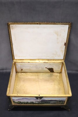 19th Century Bronze MountedHand Painted Porcelain Casket from KPM-DCO-1749880