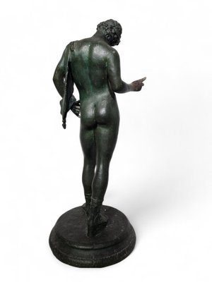 19th-Century Bronze Narcissus Statue Following Chiurazzi, 1890s-FDW-2039625