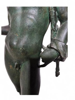 19th-Century Bronze Narcissus Statue Following Chiurazzi, 1890s-FDW-2039625