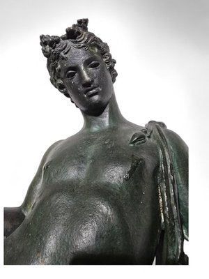 19th-Century Bronze Narcissus Statue Following Chiurazzi, 1890s-FDW-2039625