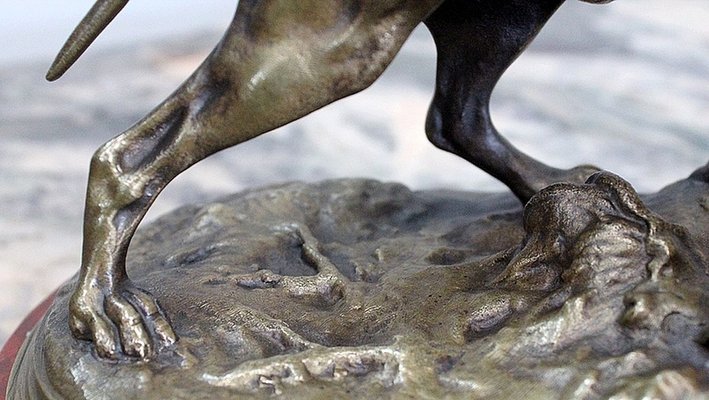 19th Century Bronze of A Braque Dog by P.j Mêne-RVK-805886