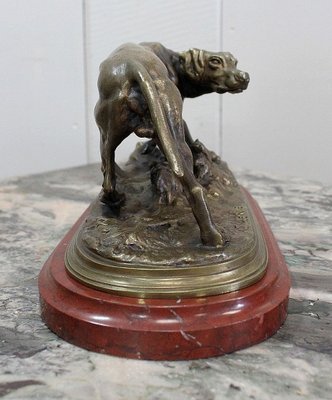 19th Century Bronze of A Braque Dog by P.j Mêne-RVK-805886