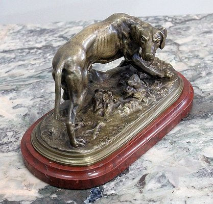 19th Century Bronze of A Braque Dog by P.j Mêne-RVK-805886