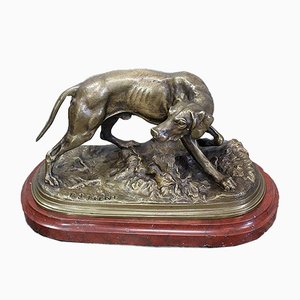 19th Century Bronze of A Braque Dog by P.j Mêne-RVK-805886