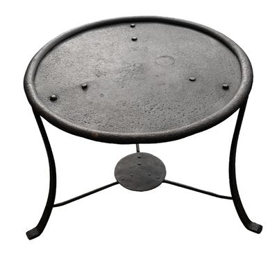 19th Century Brutalist Forged Iron Coffee Table-RIK-1765080