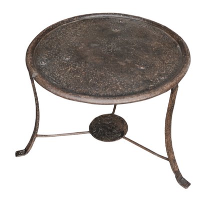 19th Century Brutalist Forged Iron Coffee Table-RIK-1765080