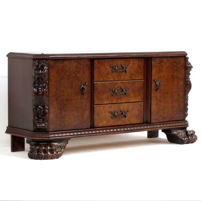 19th Century Burr Walnut Sideboard, 1890s-UBE-1417661