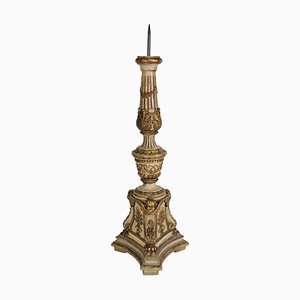 19th Century Candlestick in Sculpted in Lacquer & Solid Wood-WFS-744781