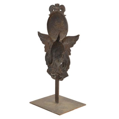 19th Century Cast Iron Angel on Base-NQ-1787237