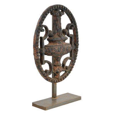 19th Century Cast Iron Convent Ornament on Base-NQ-1788063