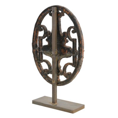 19th Century Cast Iron Convent Ornament on Base-NQ-1788063