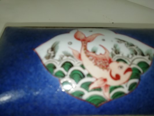 19th Century Ceramic Chinoiserie Box, France-HNE-1361907