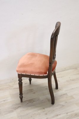 19th Century Chair in Beech Wood with Velvet Seat-DCO-1816458