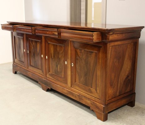 19th Century Charles X Walnut Sideboard-UMS-1444572